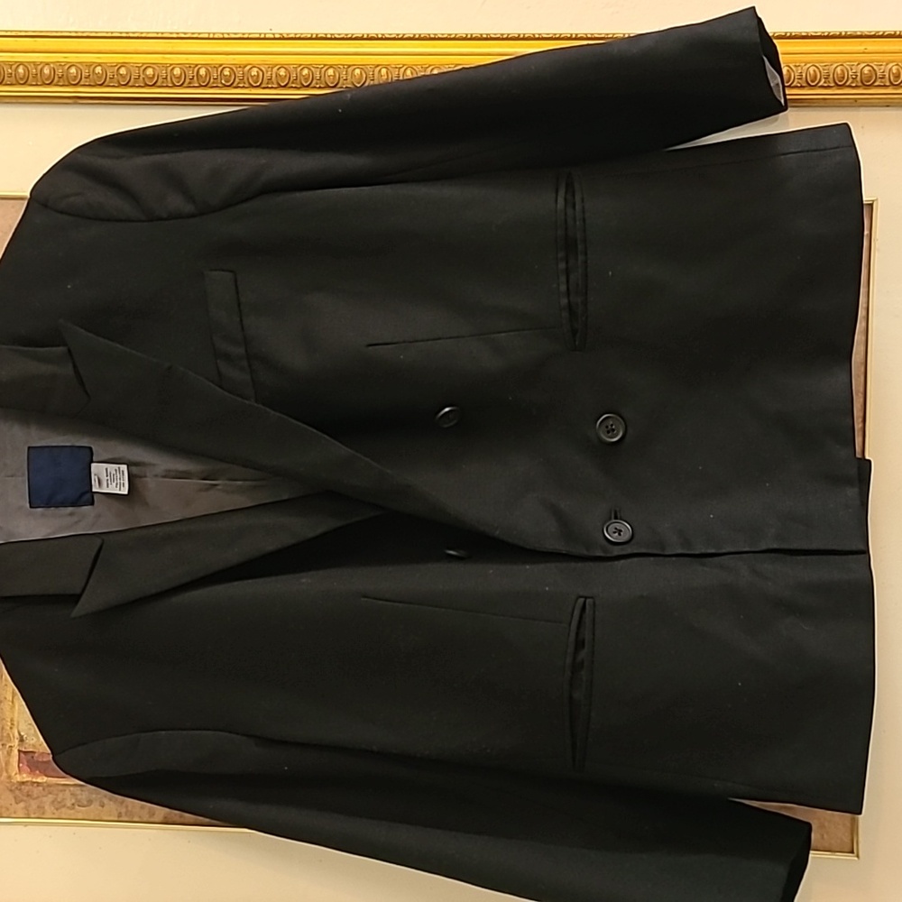 J.CREW WOOL SUPER 120'S BLACK BLAZER SIZE 6